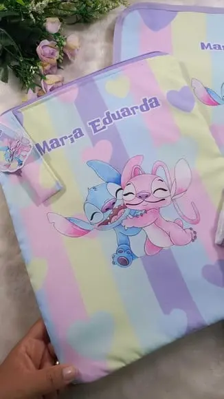 2x Saquinho para Roupas Personalizado 2x Toalhinha Personage
