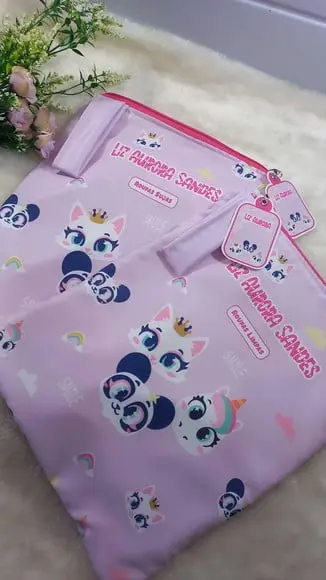2x Saquinho Roupas 1x Estojo Higiene Bucal, Personalizado.