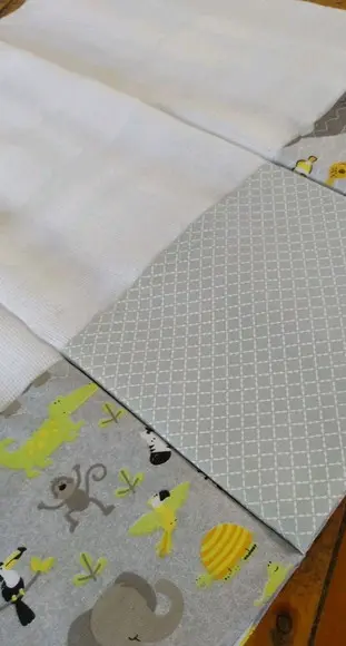3x Fralda Ombro Pano Babete 100% Algodão Enxoval do Bebê.