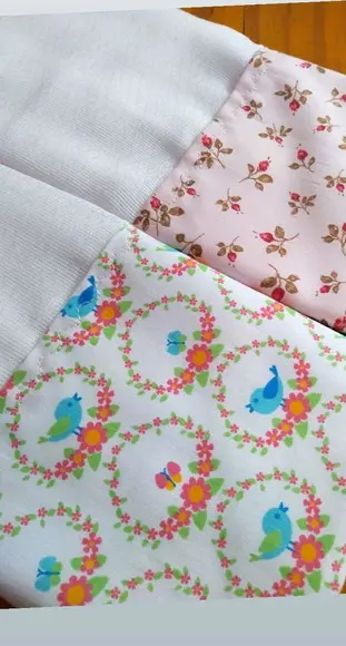 3x Fralda Ombro Pano Babete 100% Algodão Enxoval do Bebê.