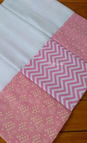 3x Fralda Ombro Pano Babete 100% Algodão Enxoval do Bebê.