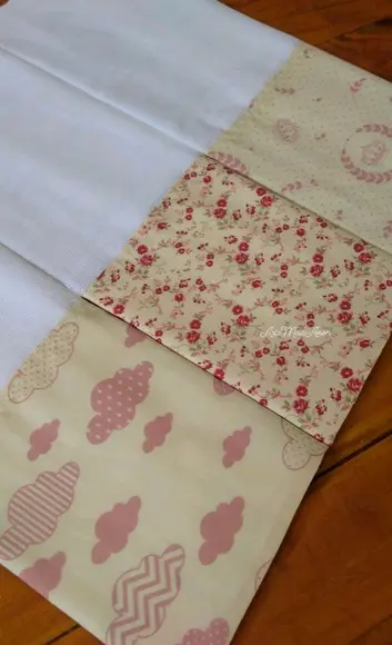 3x Fralda Ombro Pano Babete 100% Algodão Enxoval do Bebê.