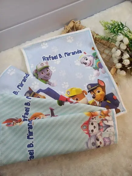 5x Toalhinha Personalizada Sublimação.