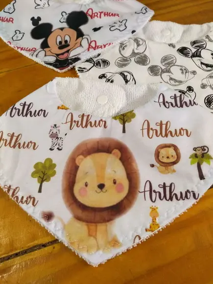Babador Bandana Personalizado em Sublimação.