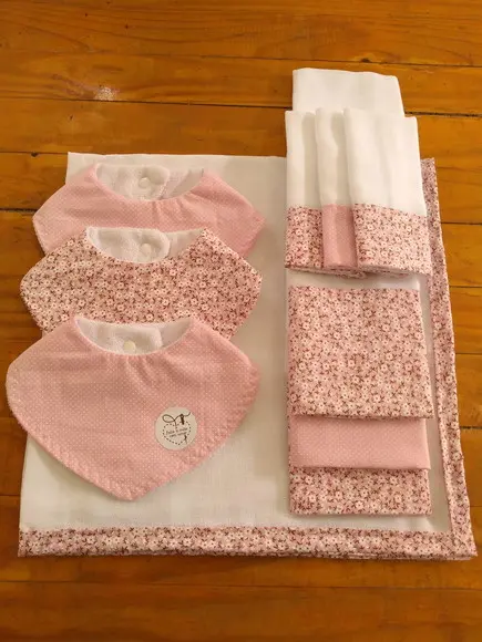 Conjunto de Fraldas de pano.