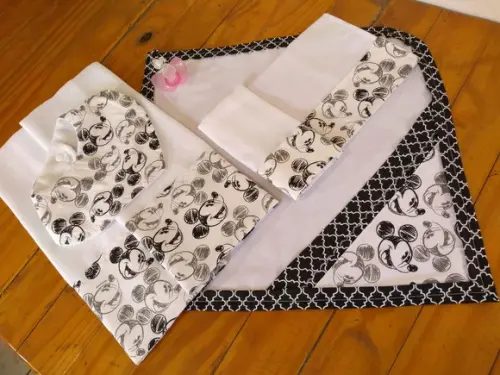 Conjunto de Fraldas de pano.