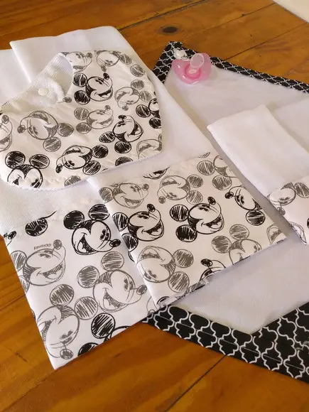 Conjunto de Fraldas de pano.