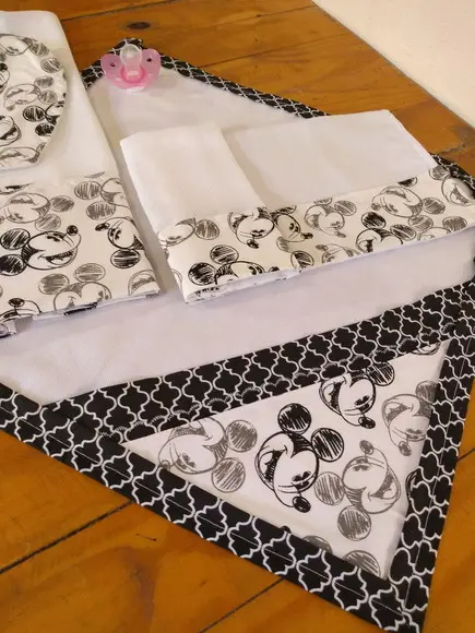Conjunto de Fraldas de pano.