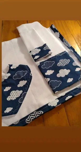 Conjunto de Fraldas de pano.