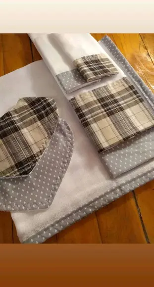 Conjunto de Fraldas de pano.