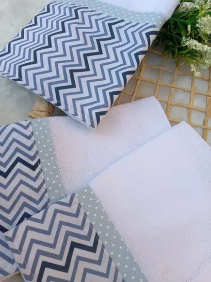 Conjunto de Fraldas de Pano.