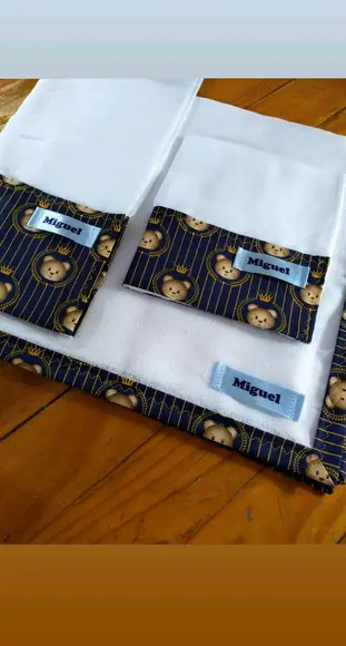 Conjunto de Fraldas, Personalizado com Nome.
