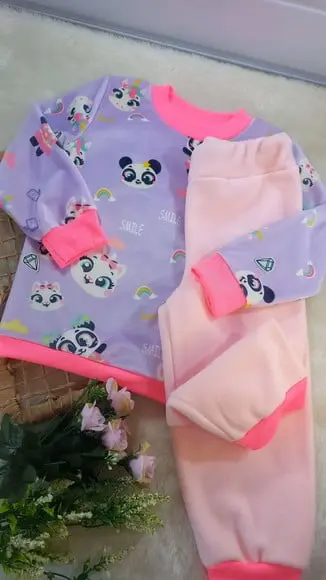 Conjunto Infantil Longo Menina Puket Multi Bichos 2 Anos