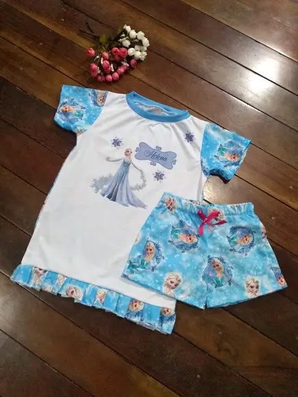 Conjunto infantil Personalizado de verão 4 anos.