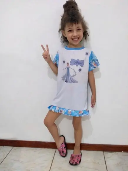Conjunto infantil Personalizado de verão 4 anos.