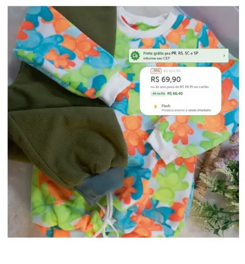 Conjunto Infantil, Pettenati, Microsoft, Quentinho 6 Anos