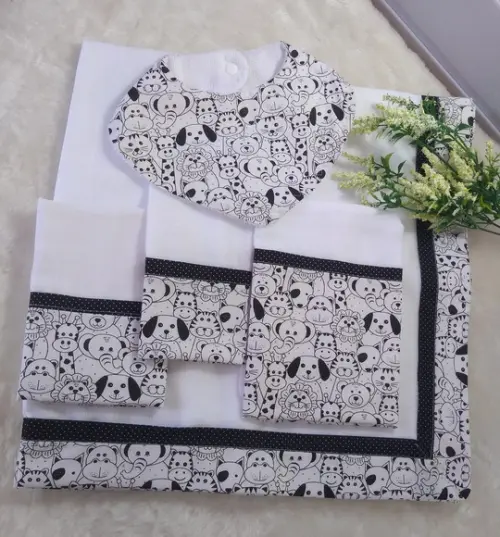 Conjunto, Fraldas de Pano Grossa Premium.