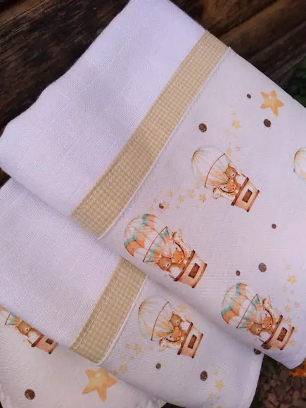 Conjunto, Fraldas de Pano Grossa Premium...