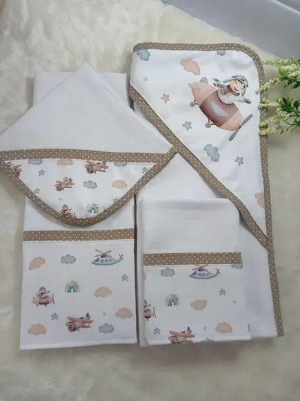 Conjunto, Fraldas de Pano Grossa Premium...