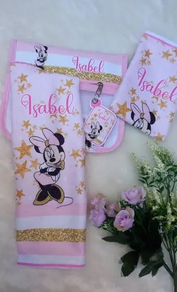 Estojo Higiene Bucal Personalizado com 2x Toalhinhas.