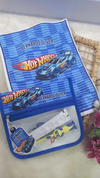 Estojo Higiene Bucal Personalizado com Toalhinha.