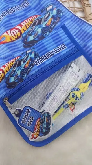 Estojo Higiene Bucal Personalizado com Toalhinha.
