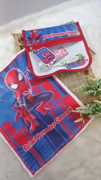 Estojo Higiene Bucal Personalizado com Toalhinha.