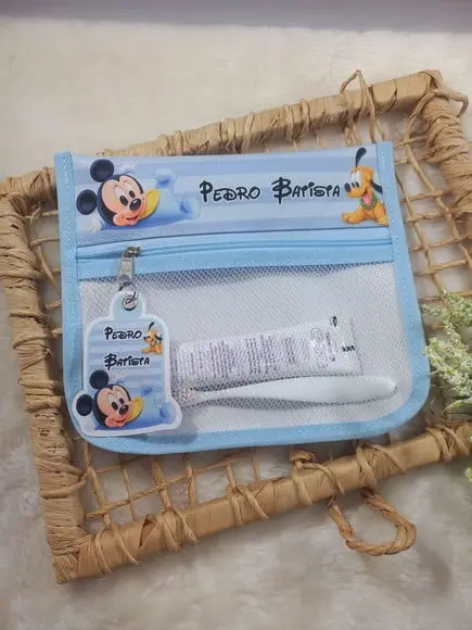 Estojo Higiene Bucal Personalizado com Toalhinha.