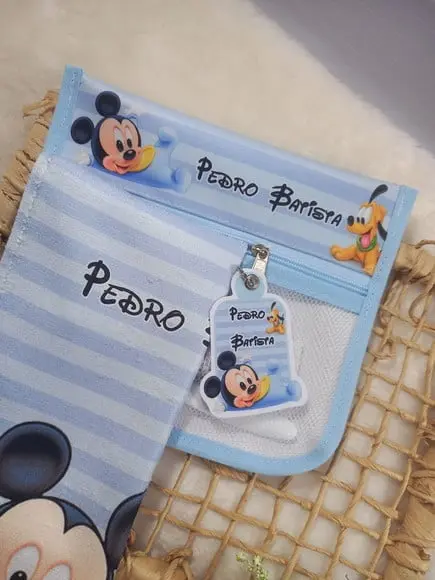 Estojo Higiene Bucal Personalizado com Toalhinha.