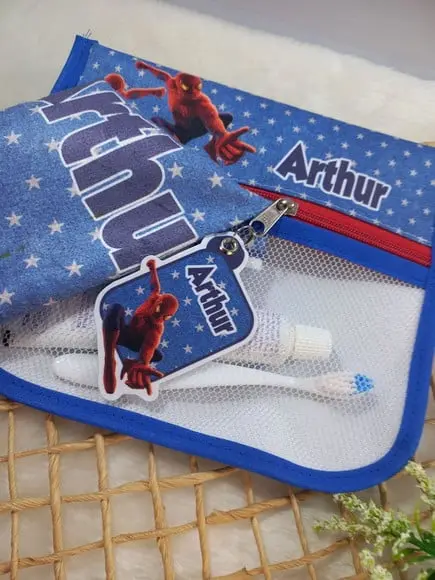 Estojo Higiene Bucal Personalizado com Toalhinha.