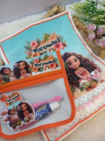 Estojo Higiene Bucal Personalizado com Toalhinha.