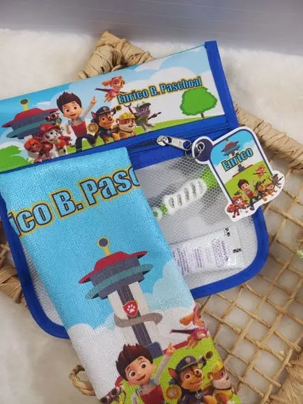 Estojo Higiene Bucal Personalizado com Toalhinha.