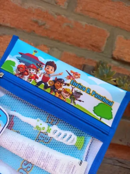 Estojo Higiene Bucal Personalizado com Toalhinha.