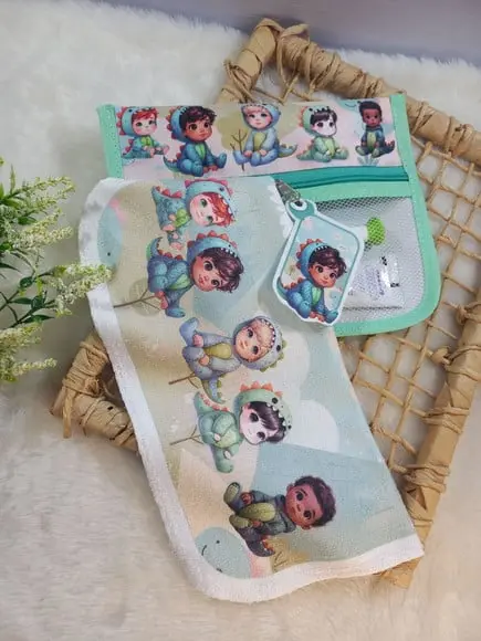 Estojo Higiene Bucal Personalizado com Toalhinha.