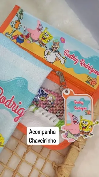 Estojo Higiene Bucal Personalizado com Toalhinha.