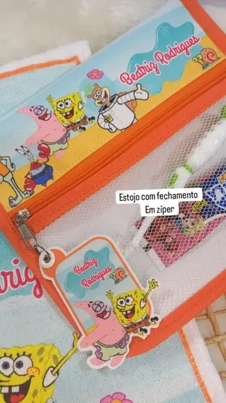 Estojo Higiene Bucal Personalizado com Toalhinha.