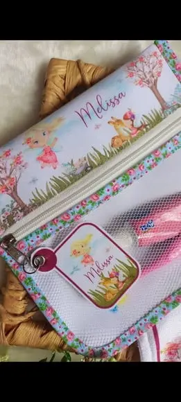 Estojo Higiene Bucal Personalizado com Toalhinha.