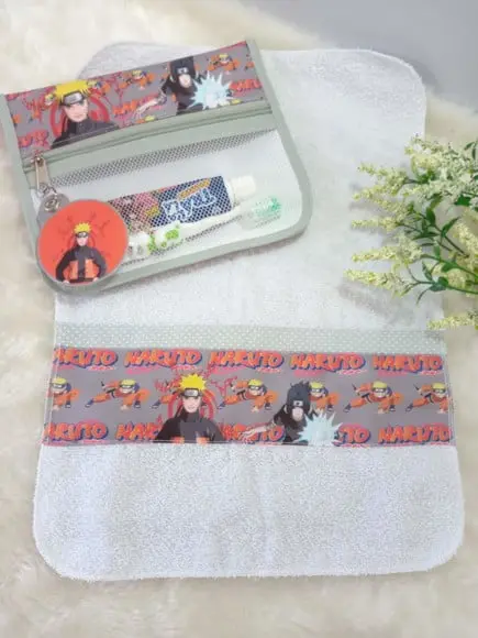 Estojo Higiene Bucal Personalizado com Toalhinha.
