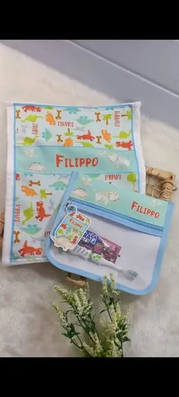 Estojo Higiene Bucal Personalizado com Toalhinha.