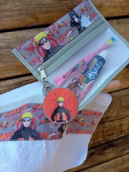 Estojo Higiene Bucal Personalizado com Toalhinha.