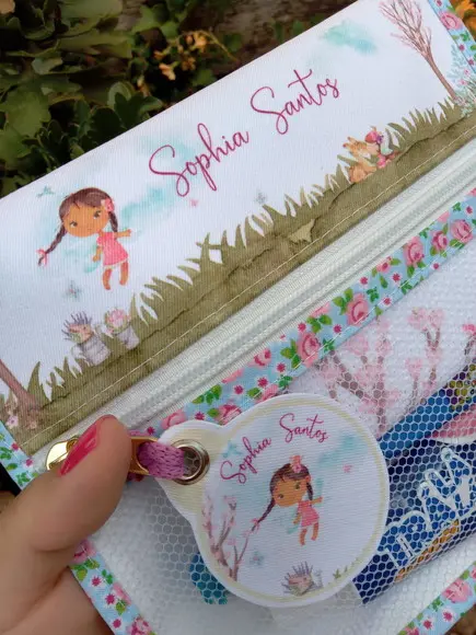 Estojo Higiene Bucal Personalizado com Toalhinha.