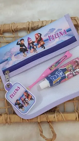 Estojo Higiene Bucal Personalizado Guerreiras K Pop