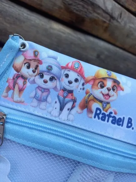 Estojo Higiene Bucal Personalizado Patrulha Canina com Alça