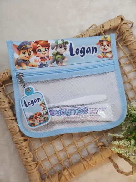 Estojo Higiene Bucal Personalizado Patrulha Canina Baby