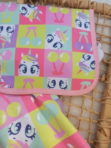 Estojo Higiene Bucal Personalizado Puket Gatinha Toalhinha.
