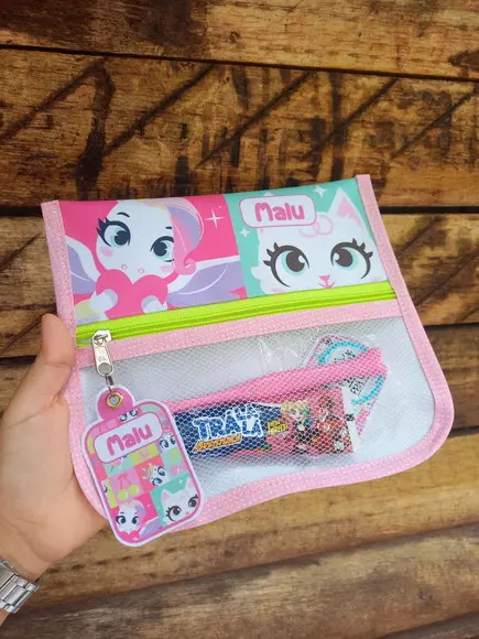 Estojo Higiene Bucal Personalizado Puket Nome Lista Escolar