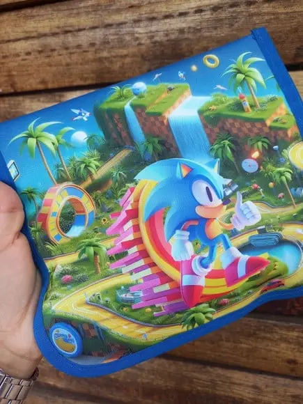 Estojo Higiene Bucal Personalizado Sonic Nome Lista Escolar