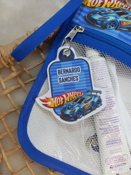 Estojo Higiene Bucal Personalizado Tema Nome com Alça