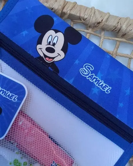 Estojo Higiene Bucal Personalizado Tema Nome Lista Escolar