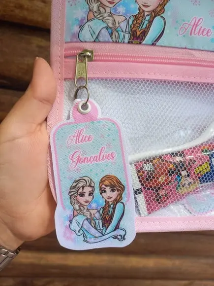 Estojo Higiene Bucal Personalizado Tema Nome Lista Escolar